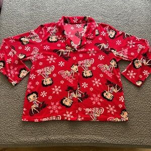Coca-Cola Red Fleece with Betty Boop Design